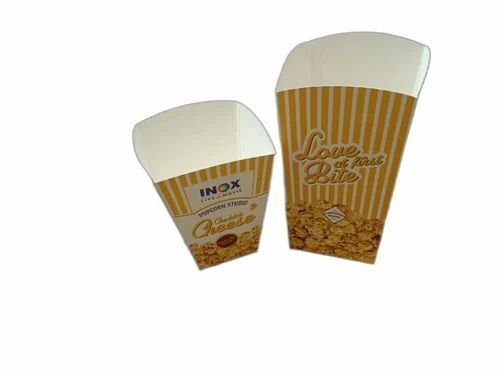 Popcorn Packaging Boxes - Paper Material Printed Design for Eye-Catching Presentation and Effective Food Packaging