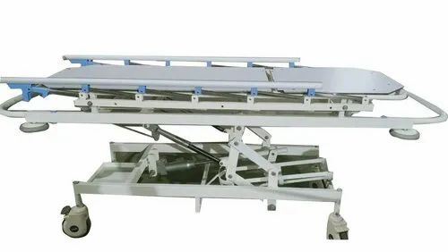 Premium Patient Recovery Stretcher Trolley - Color: White