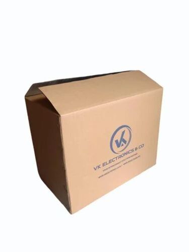 Printed 5 Ply Corrugated Boxes - 20x12x15.75 Inch, Brown Paper Design for Apparel, Electronics, Food, Gifts & Crafts, 10 Kg Capacity