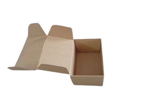 Shoes Packaging Box - Paper Material, Plain Design | Brown Color
