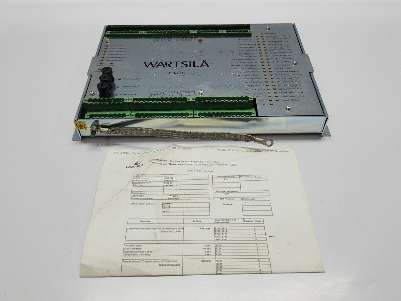 Wartsila ESM-10