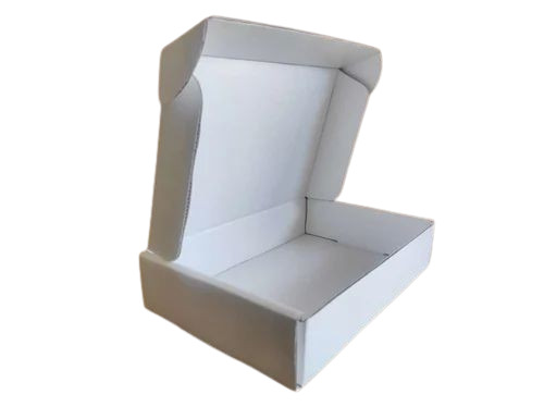 White Paper Packaging Box - Paper Material, Plain Design, White Color | Durable and Versatile Packaging Solution