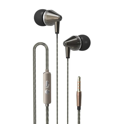 Earbud Earphone - Bar Design, Matte Black Color | Sleek Style, Comfortable Fit for Enhanced Sound Experience