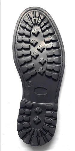 Shoe Sole - TPR Material 8 Inch Size Black Color 4 mm Thickness | Features Shoe Buckles Standard Design Includes Shoe Brush