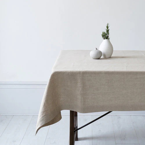 Linen Tablecloth - Color: White