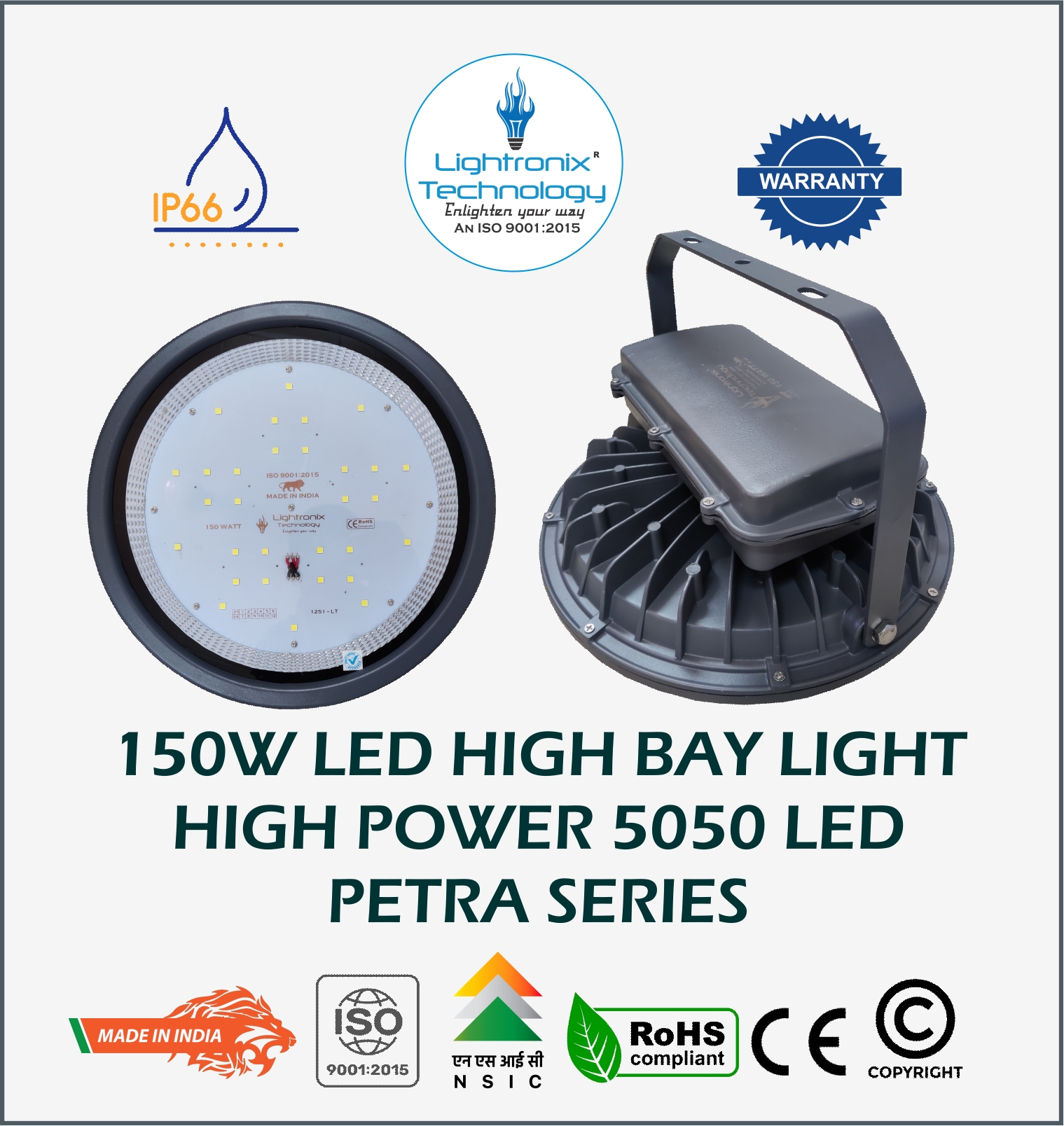 150 Watt Led High Bay Light - Application: Warehouses