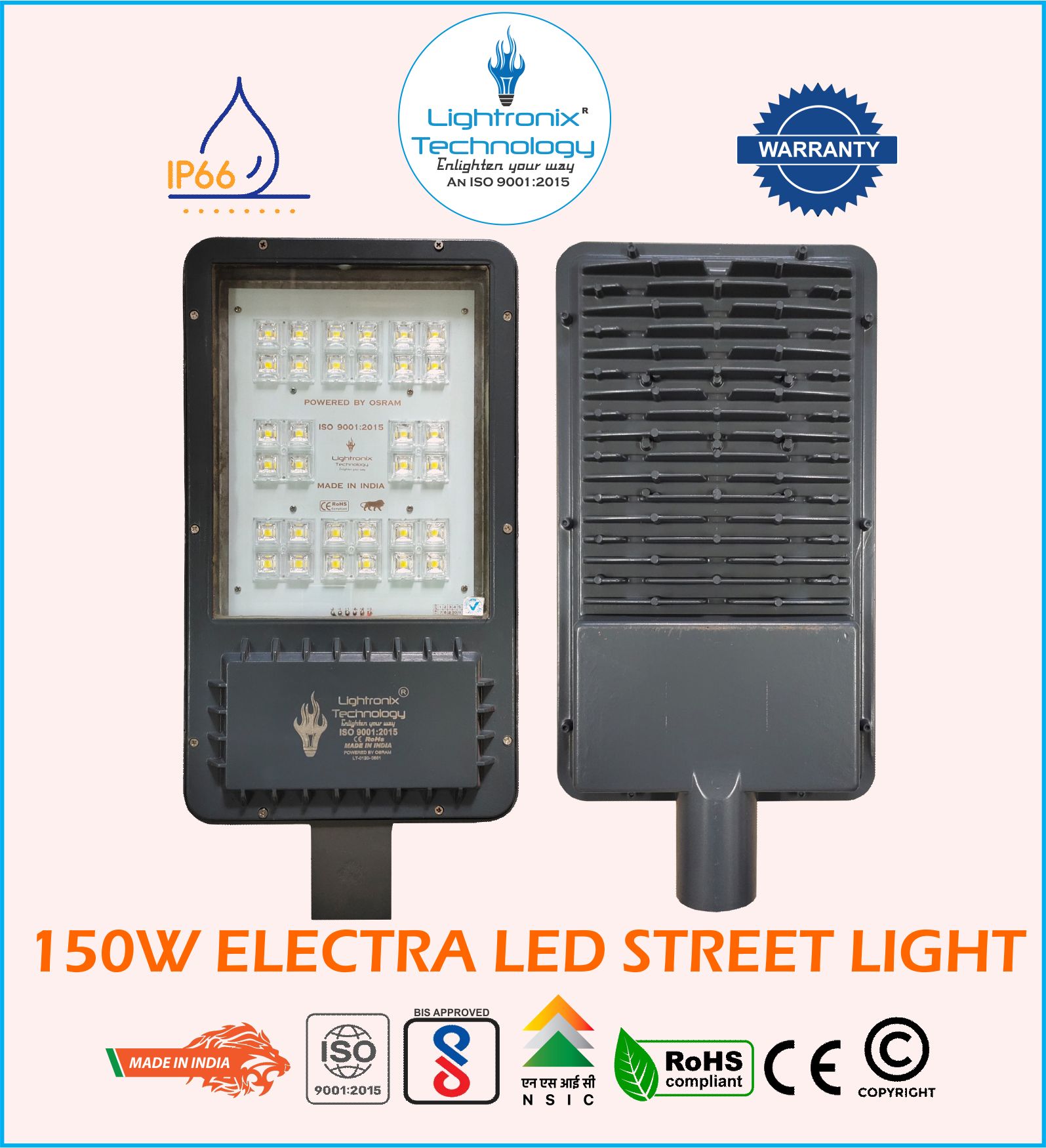150w Led Street Light Frame Electra Model