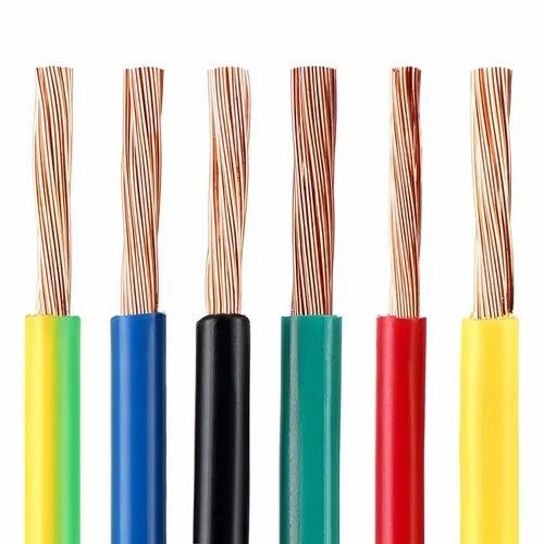 House Wiring Cable - PVC & Copper, Round Shape, 110V/220V/380V Voltage, Multicolor Design for Industrial Electric Fittings