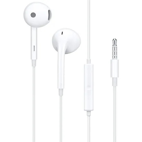 Mobile Earphones - Plastic Build, 1 Port, White Color | Good Sound, Clear and Natural Output, Low Battery Consumption, Durable Design