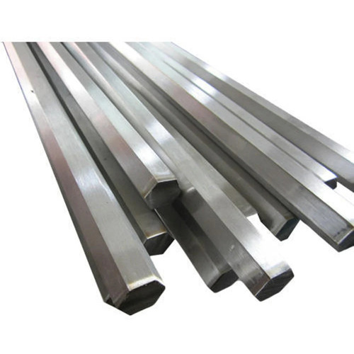 Stainless Steel Hexagon Bar - Durable Stainless Steel, Customized Size, Silver Color, Cold Drawn Surface Treatment, Fine Finished | Industrial Application, Very Good Shape, Plain Pattern
