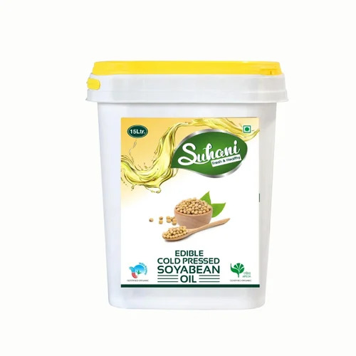 15L Cold Pressed Soyabean Oil - Cultivation Type: Organic