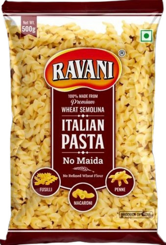 500g Ravani Italian Pasta - Natural Preservatives, FSSAI Certified | Indian Fast Food, 6-Month Shelf Life, Convenient Packet Packaging