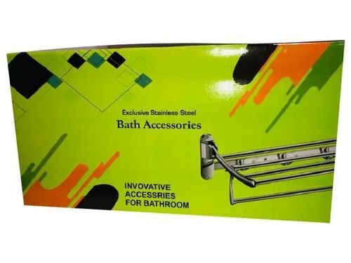 Bathroom Accessories Packaging Box - Multi Color Printed Design | Durable Paper Material, Versatile for Various Bathroom Accessories