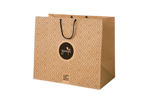 Designer Shopping Paper Bag - Paper Material, Multicolor, Rope Handle | Biodegradable, Moisture Proof, Recyclable, Printed Design