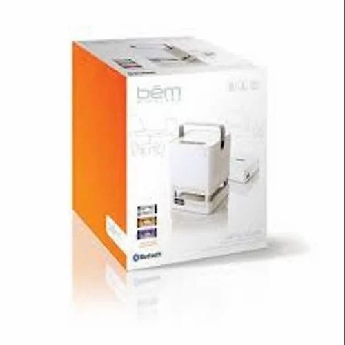 Electronics Product Packaging Box - Bleached Kraft Paperboard, 270-350 GSM, Multi Color, Printed with Lens Effect Surface Coating, Square Shape