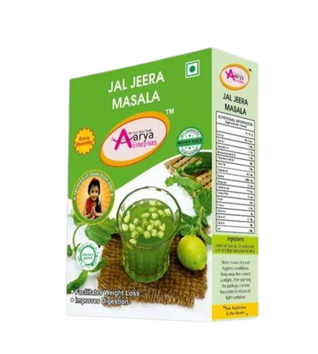 Jaljeera Powder Packaging Box - Paper Material, Multi Color Printed Design | Ideal for Storing and Displaying Jaljeera Masala