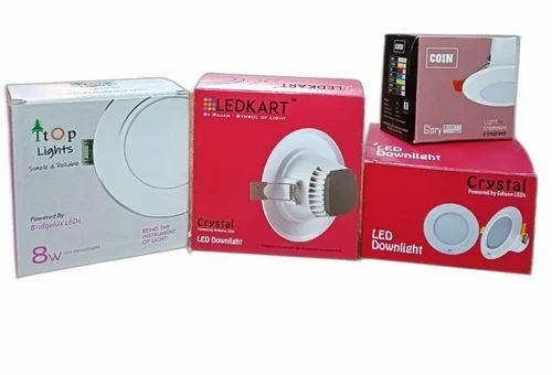 Led Panel Light Packaging Box - Paper Material, Multi Color Design | Eco-Friendly Printed Packaging Solution
