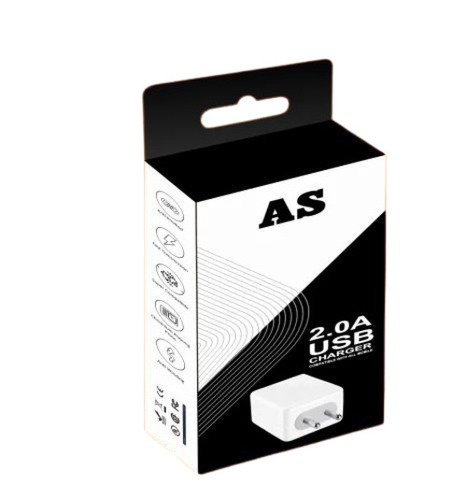 Mobile Charger Packaging Box - Bleached Kraft Paperboard, Rectangular Design, Multi Color | 270-350 GSM, Printed for Enhanced Aesthetics