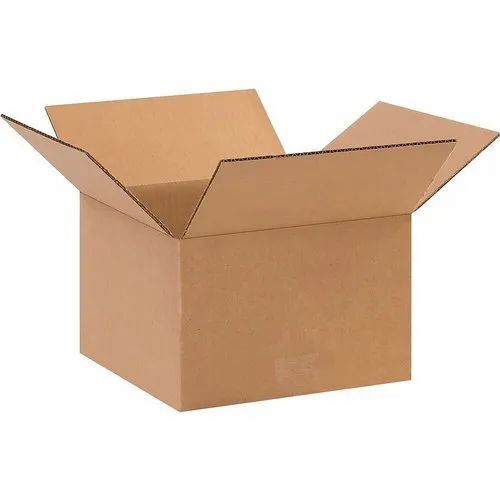3 Ply Corrugated Packaging Boxes - Paper Material, Square Shape, Brown Color | Suitable for Electronic, Food, Gift & Crafts, Apparel Packaging