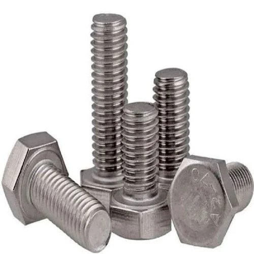 Hexagon Head Bolts - Industrial Grade, Galvanized, Grey | Rust Resistant, Long Life Span, Reliable Nature, Tempered Heat Treatment