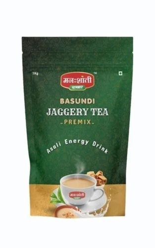 Manshanti Basundi Jaggery Tea Premix - 1 kg Cardamom Flavored Health Tea Powder , Sugar Free with Aromatic Jaggery Flavor , 8 Months Shelf Life