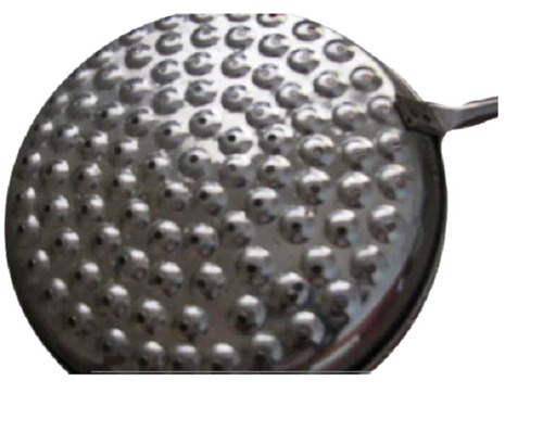 Stainless Steel Skimmers - Single-Ply, Customized Size, Grey Color | Durable Wooden Handle, Heat Resistant, Fine Finished for Canteen Use