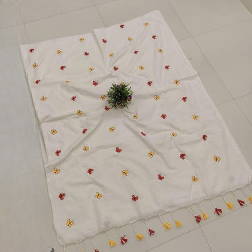 White Khadi Cotton Sarees