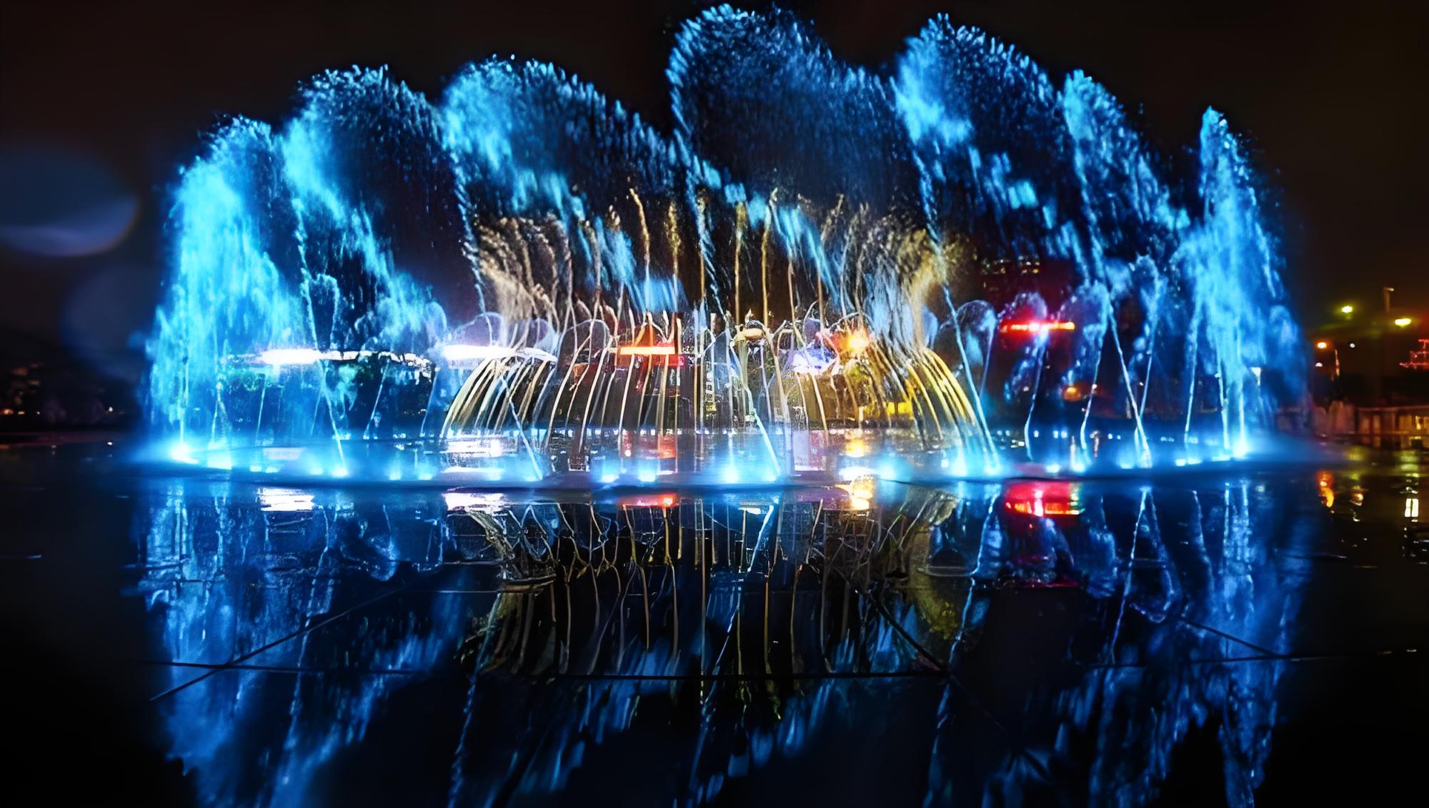 Decorative Musical Water Fountain - Color: Rgb