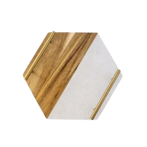 Hexagon Wooden Platter