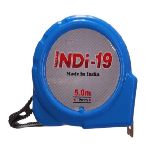 Indi 19 Measuring Tape - Steel, 5m Length, 19mm Thick, Blue | Durable Design for Reliable Measurement in Various Applications