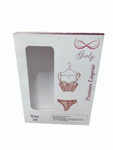 Ladies Undergarment Packaging Box - Multi Color Printed Paper | Features: Lightweight, Eco-Friendly, Attractive Design for Enhanced Presentation