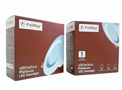 Led Down Light Packaging Box - Paper Material Rectangular Shape Multi Color Design - Eco-Friendly Printed Packaging Solution