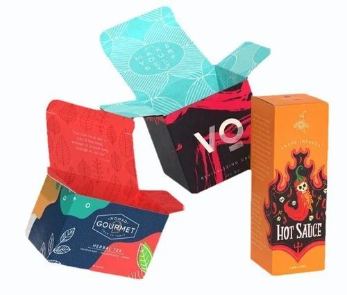 Self Locking Corrugated Box - Multi Color Printed Paper | Durable Packaging Material, Versatile Usage, Eco-Friendly Solution