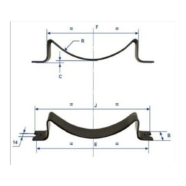 Standard Support Air Tank Clamp