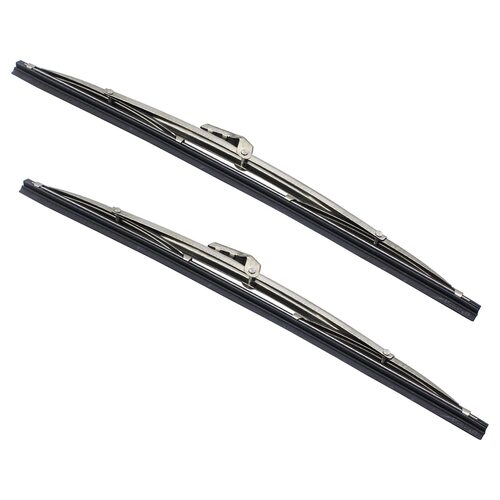 Windshield Wipers - Rubber Material, Standard Size, Black Color | Lightweight Design, Suitable for Four Wheeler Vehicles