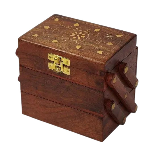 Wooden Rectangular Jewelry Box