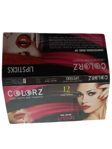 Cosmetic Packaging Box - Paper Material, Rectangular Shape, Multicolour Design, Gloss Varnish Coated, Moisture Proof, Straight Tuck End Style