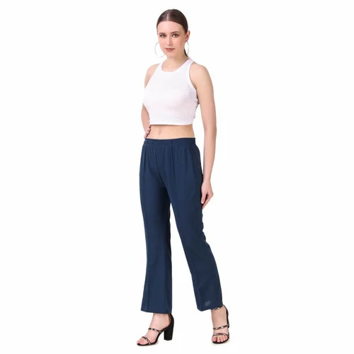 Girls Lower - Polyester, Customized Sizes (XXS to XXXL) | Light Weight, Breathable, Black, Plain Design, Casual Dress Type, Summer Wear