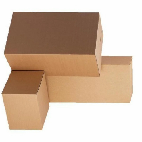 Mono Carton Box - Kraft Paper, Rectangular Shape, Brown Color - Plain Design for Eco-Friendly Packaging Solutions