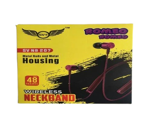 Neckband Earphone Packaging Box - Paper Material, Multicolour Design | Printed Packaging for Stylish and Eco-Friendly Presentation