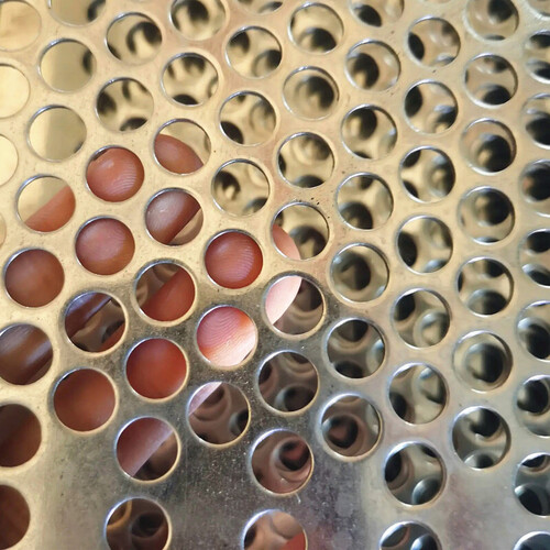 Steel Perforated Sheet - Color: Silver