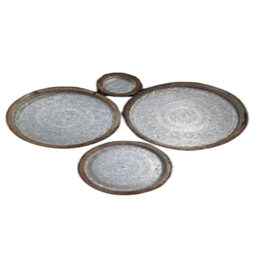 Wooden Round Serving Tray