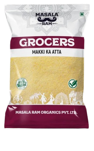 1kg Makki Atta Maize Flour - 1 Kilogram Packet | Light Yellow Color, FSSAI Certified, Good Quality, Food Usage