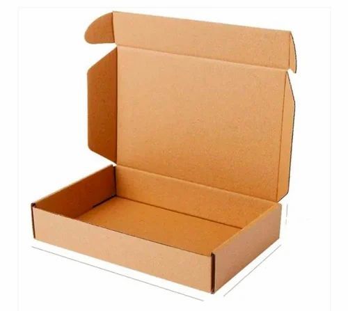 3 Ply Corrugated Auto Lock Box - 6x4x2 Inch, Brown Paper Material | Ideal for Apparel, Electronics, Food Packaging, and Office Supplies