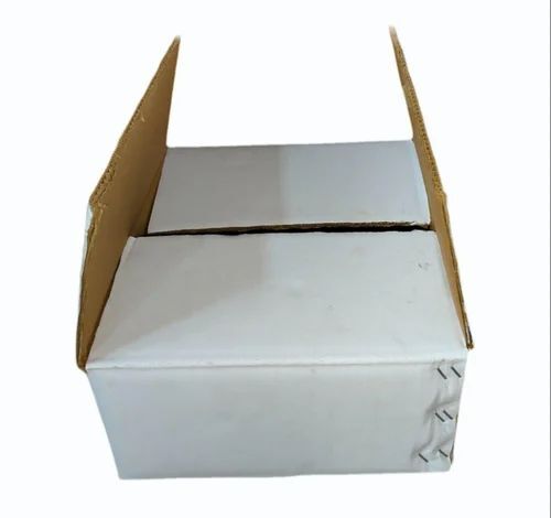 4 Ply Corrugated Packaging Box - 300 GSM Virgin Kraft Paper, White Color, Moisture Proof | Biodegradable, Rectangular Shape, 10 Kg Capacity, Ideal for Apparel, Electronics, Food, Gifts