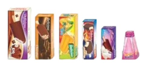 Ice Cream Packaging Box - Paper Material , Multi Color Printed Design