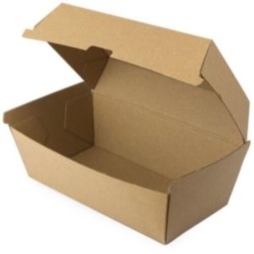Kraft Paper Food Box - Kraft Paper, Customized Size, Brown Color, Rectangular Shape | Ideal for Food Products Packaging