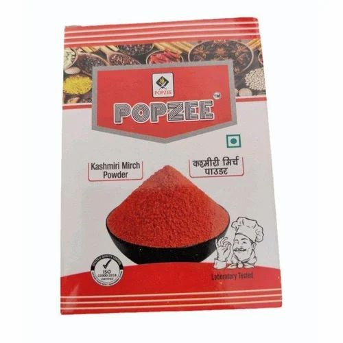Popzee Kashmiri Mirchi Powder - 50 Grams, Red Powder, A Grade | Organic, FSSAI Certified, Good Quality, Dry Storage, 6 Months Shelf Life