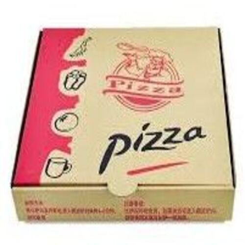 Printed Pizza Box - Kraft Paper, Customize Size, Brown Color, Square Shape | Ideal for Pizzas and Other Delicacies