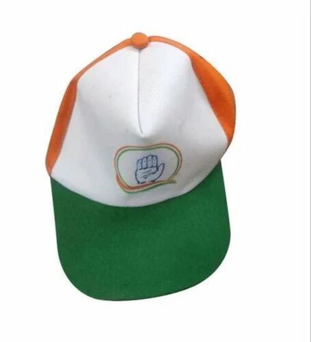 Congress Promotional Cap - Cotton, 9 Inch Size, Multicolor | Attractive Printed Pattern, Soft and Comfortable, Unisex Design